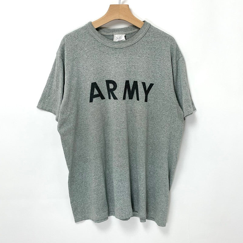 90s アメリカ陸軍 U.S.ARMY グレー ヴィンテージ PFU トレーニングTシャツ XLサイズ【FB-TS-0028B-】