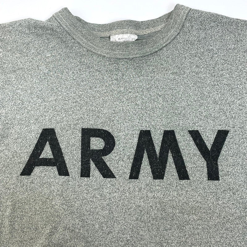 90s アメリカ陸軍 U.S.ARMY グレー ヴィンテージ PFU トレーニングTシャツ XLサイズ【FB-TS-0028B-】
