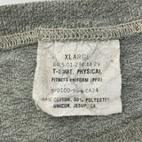 90s アメリカ陸軍 U.S.ARMY グレー ヴィンテージ PFU トレーニングTシャツ XLサイズ【FB-TS-0028B-】