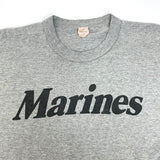 【シングルステッチ】アメリカ海兵隊 USMC グレー ヴィンテージ トレーニングTシャツ Lサイズ【FB-TS-0020C-】