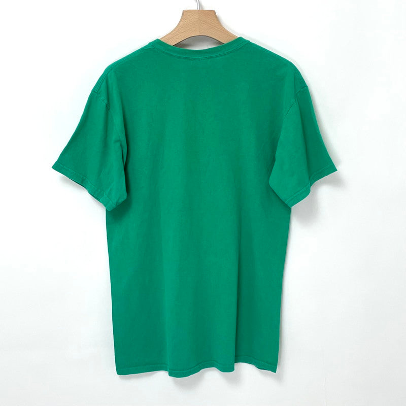 GILDAN/ギルダン グリーン "SUMMER BAND CAMP" ウルトラコットンTシャツ Mサイズ【FB-TS-0043B-】
