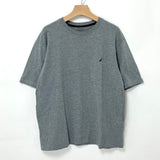 NAUTICA/ノーティカ グレー ワンポイント コットンTシャツ Lサイズ【FB-TS-0046B-】