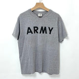 【リメイク】80s アメリカ陸軍 U.S.ARMY グレー ヴィンテージ PFU VネックTシャツ Mサイズ【FB-TS-0039B-】