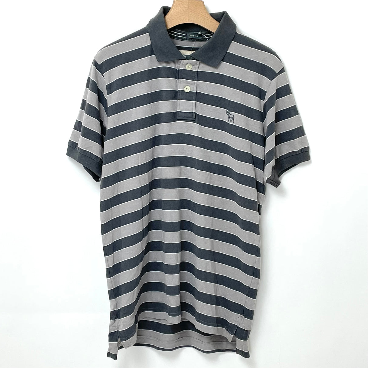 Abercrombie&Fitch/アバクロンビー&フィッチ ストライプ アバクロ ポロシャツ Mサイズ【FB-PS-0001B-】