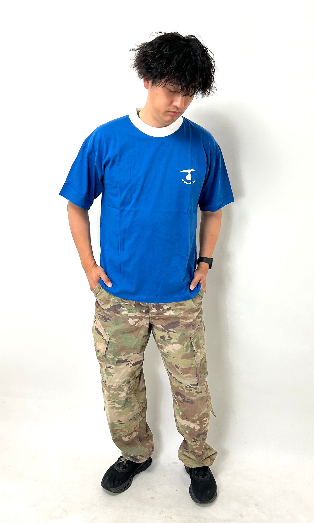 フランス空軍 エアフォース ブルー Tシャツ 新品 T87N-