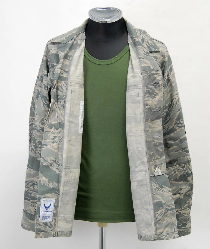 アメリカ空軍 USAF デジタルタイガーカモ リップストップ ABUジャケット ワッペン付 USED A4URW=