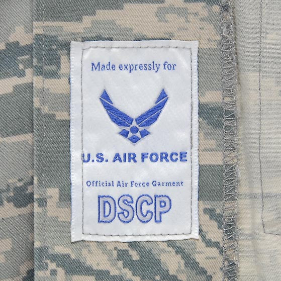アメリカ空軍 USAF デジタルタイガーカモ リップストップ ABUジャケット ワッペン付 USED A4URW=