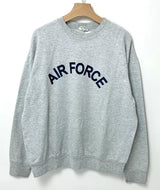 (10/31まで特価)アメリカ空軍 AIR FORCE ブループリント グレー スウェットシャツ USED A84U