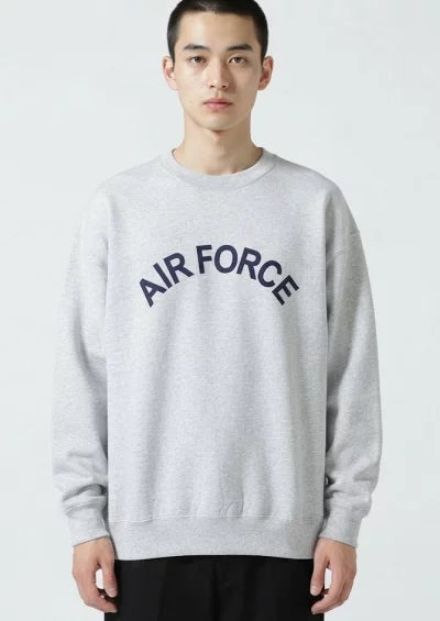 (10/31まで特価)アメリカ空軍 AIR FORCE ブループリント グレー スウェットシャツ USED A84U