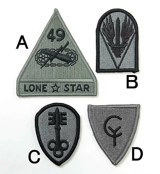アメリカ軍 ACU ベルクロ付 部隊章ワッペン 新品 ACU-B2-