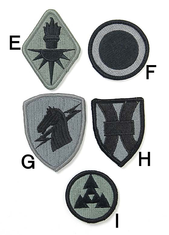 アメリカ軍 ACU ベルクロ付 部隊章ワッペン 新品 ACU-B2-