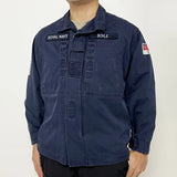 イギリス海軍 ROYAL NAVY コンバットジャケット ワッペン多数付 上質USED B25N3W=