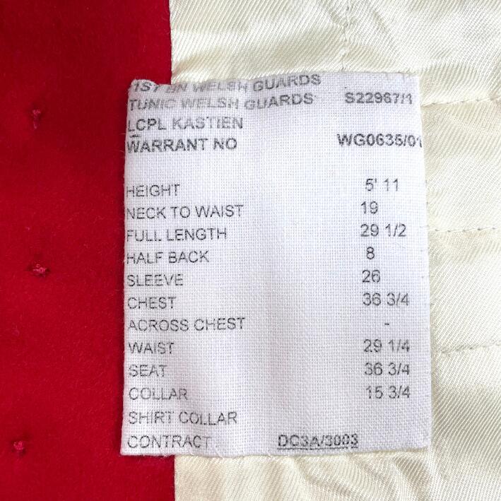 イギリス近衛歩兵 レッドジャケット 新品 B54N