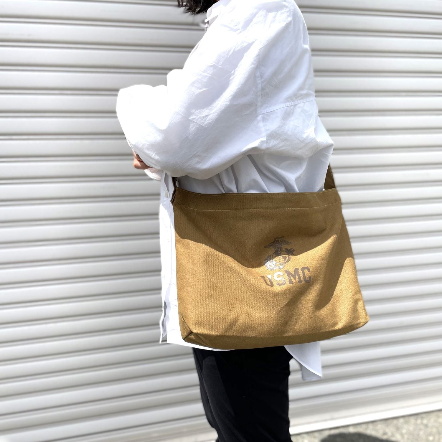 US M.C. マリーン. コヨーテ, ショルダーバッグ 新品 A8N- – L.A.BOY