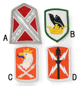 アメリカ軍 ミリタリー カラー部隊章ワッペン 新品 BRANCH-CN5-