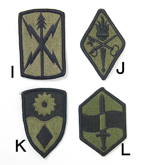 アメリカ軍 ミリタリー OD 部隊章ワッペン 新品 BRANCH-GN2A-
