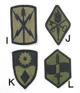 アメリカ軍 ミリタリー OD 部隊章ワッペン 新品 BRANCH-GN2A-