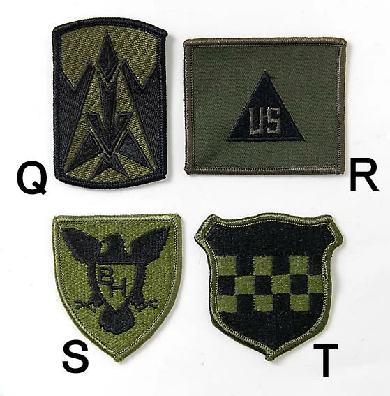 アメリカ軍 ミリタリー OD 部隊章ワッペン 新品 BRANCH-GN2A-