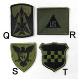 アメリカ軍 ミリタリー OD 部隊章ワッペン 新品 BRANCH-GN2A-