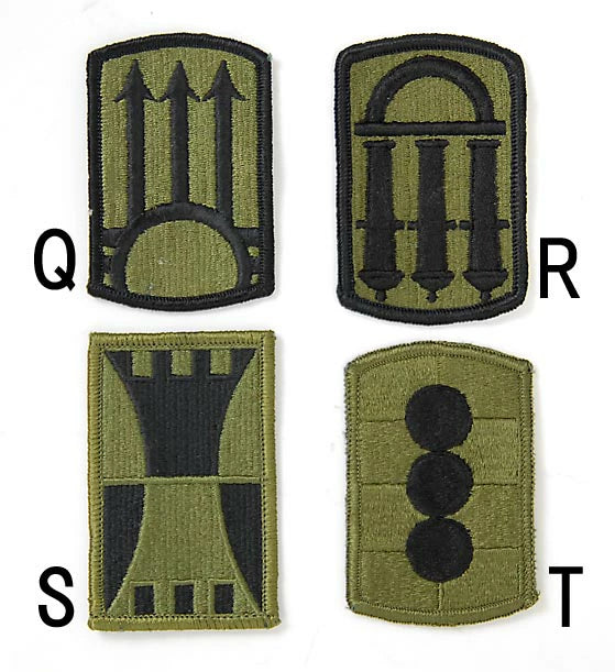 アメリカ軍 ミリタリー OD 部隊章ワッペン 新品 BRANCH-GN2-