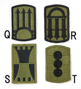 アメリカ軍 ミリタリー OD 部隊章ワッペン 新品 BRANCH-GN2-