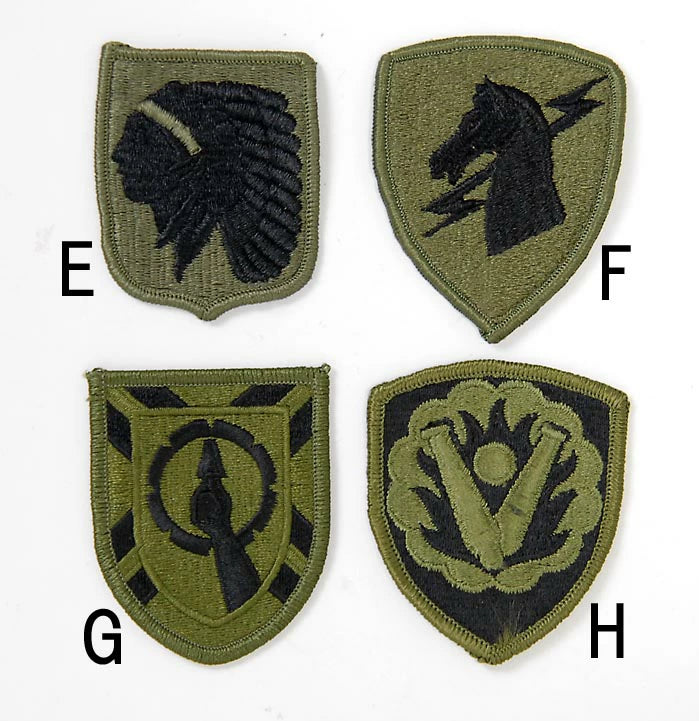 アメリカ軍 ミリタリー OD 部隊章ワッペン 新品 BRANCH-GN-