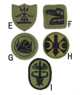 アメリカ軍 ミリタリー OD 部隊章ワッペン 新品 BRANCH-GN4-