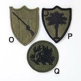 アメリカ軍 ミリタリー OD 部隊章ワッペン 新品 BRANCH-GN4-