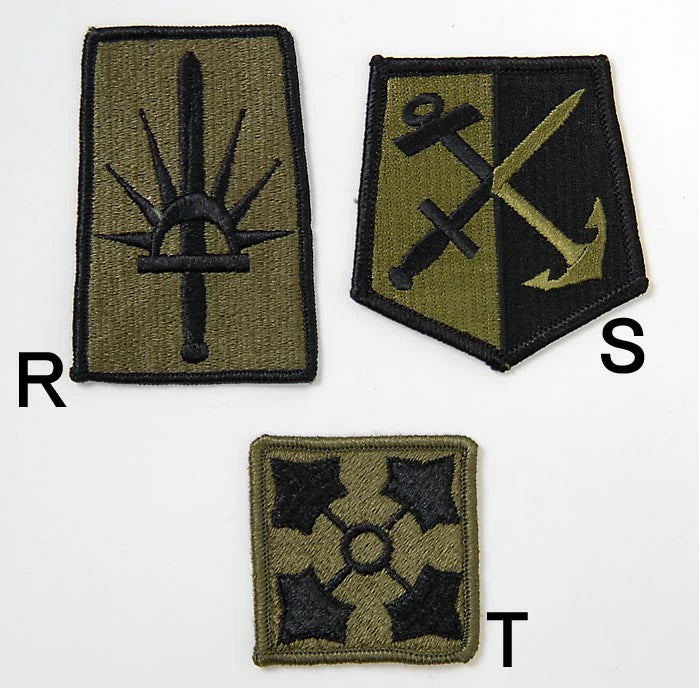 アメリカ軍 ミリタリー OD 部隊章ワッペン 新品 BRANCH-GN4-