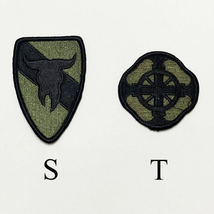 アメリカ軍 ミリタリー OD 部隊章ワッペン 新品 BRANCH-GN5A-