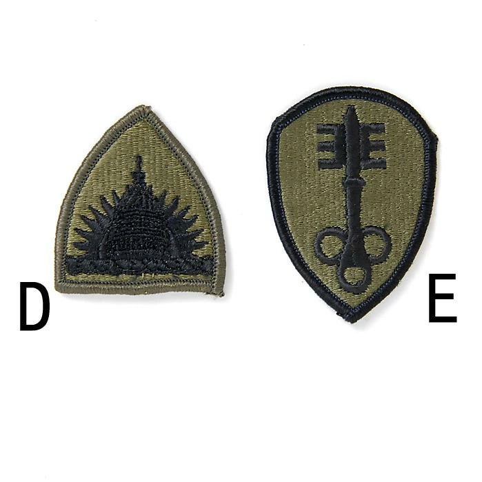 アメリカ軍 ミリタリー OD 部隊章ワッペン 新品 BRANCH-GN5A-