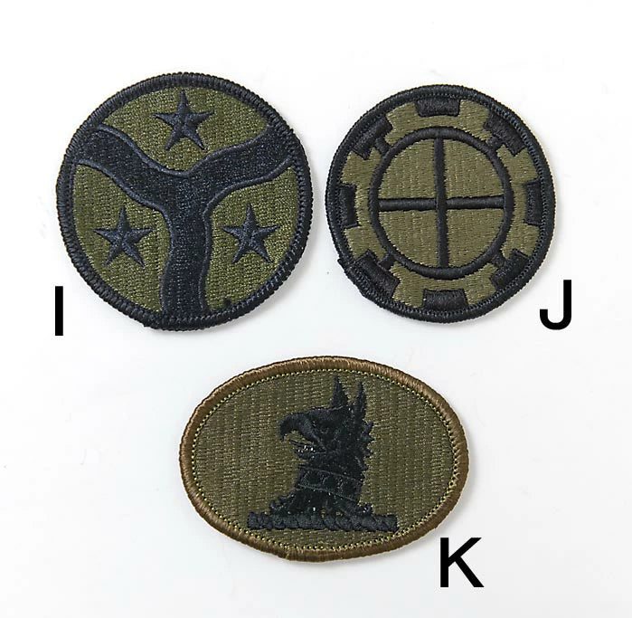 アメリカ軍 ミリタリー OD 部隊章ワッペン 新品 BRANCH-GN5A-