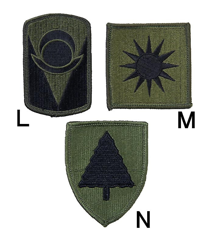アメリカ軍 ミリタリー OD 部隊章ワッペン 新品 BRANCH-GN5A-