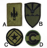アメリカ軍 ミリタリー OD 部隊章ワッペン 新品 BRANCH-GN6-