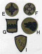 アメリカ軍 ミリタリー OD 部隊章ワッペン 新品 BRANCH-GN6-