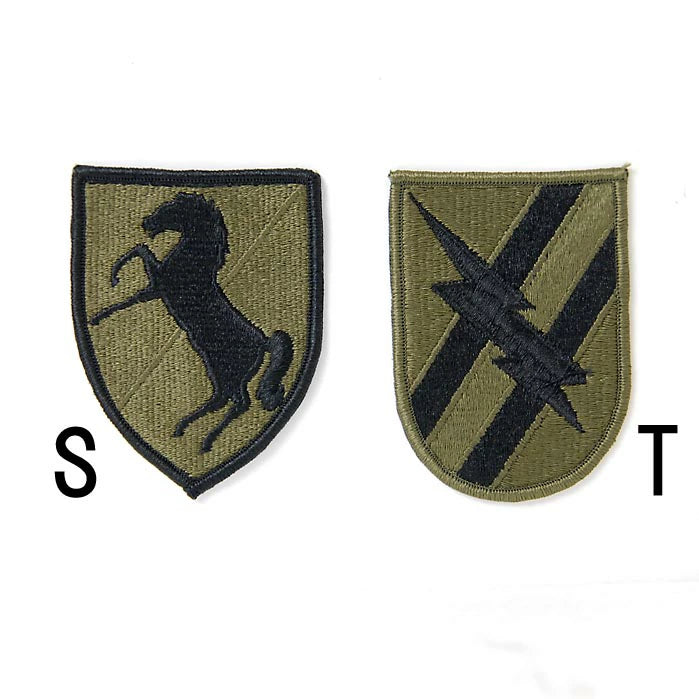 アメリカ軍 ミリタリー OD 部隊章ワッペン 新品 BRANCH-GN-