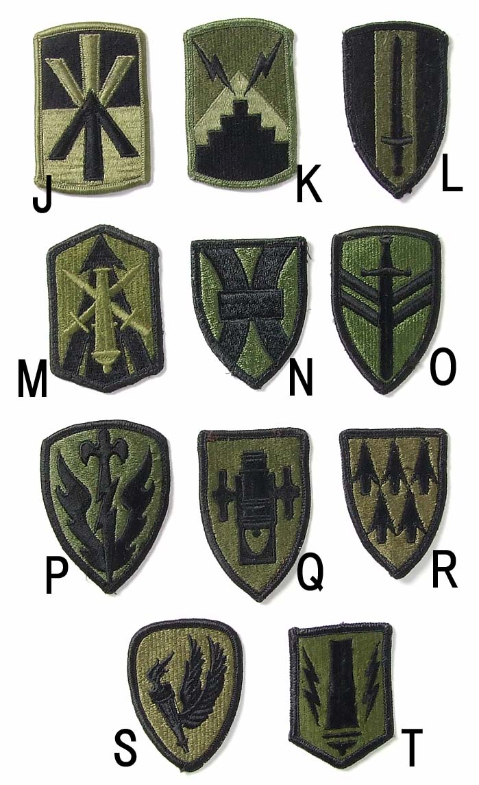 アメリカ軍 ミリタリー OD 部隊章ワッペン USED BRANCH-GU2-