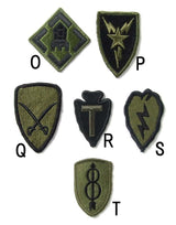 アメリカ軍 ミリタリー OD 部隊章ワッペン USED BRANCH-GU-
