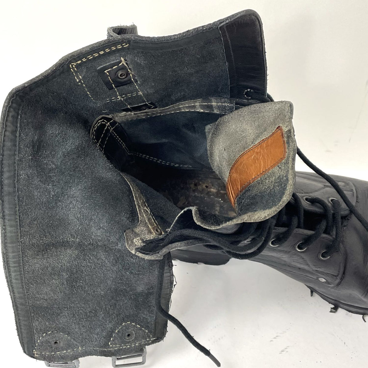 チェコ軍 ブラック M60 レザー コンバットブーツ USED 159U