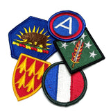 【5枚セット】アメリカ軍 カラー 部隊章ワッペン 新品 COLOR5-D-