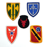 【5枚セット】アメリカ軍 カラー 部隊章ワッペン 新品 COLOR5-G-