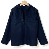 イタリア海軍 NAVY ダークネイビー セーラーシャツ 新品 E46N=