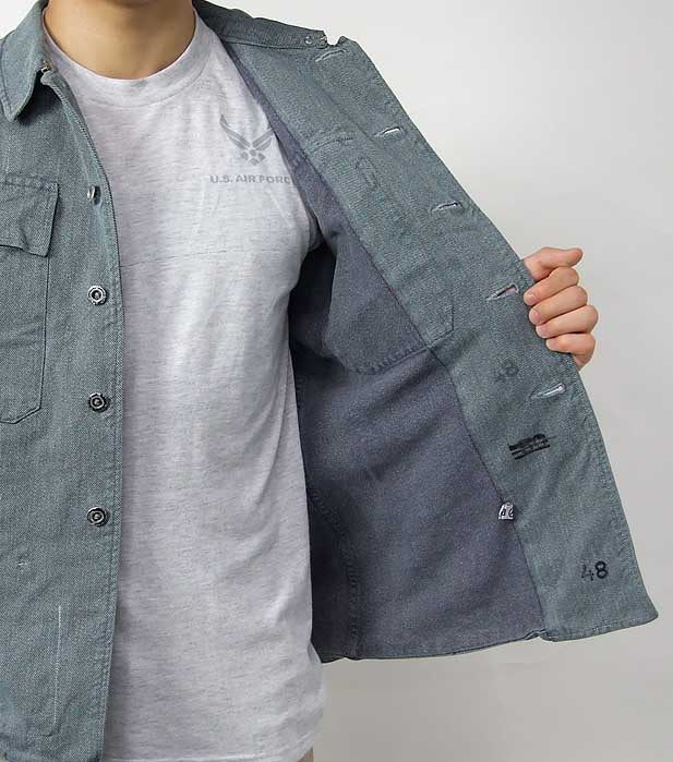 スイス軍 前期型 デニム ワークジャケット メタルボタン USED – L.A.BOY