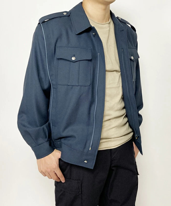 チェコ軍 ブルーグレー パイピングジャケット 新品 E61YN
