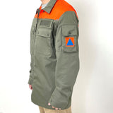 スイス民間防衛 グレー&オレンジショルダー フィールドジャケット 新品 E93N