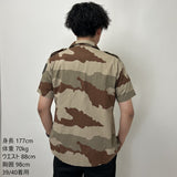 (8/30まで特価)フランス軍 デザートカモ 半袖チャドシャツ USED F14DU-