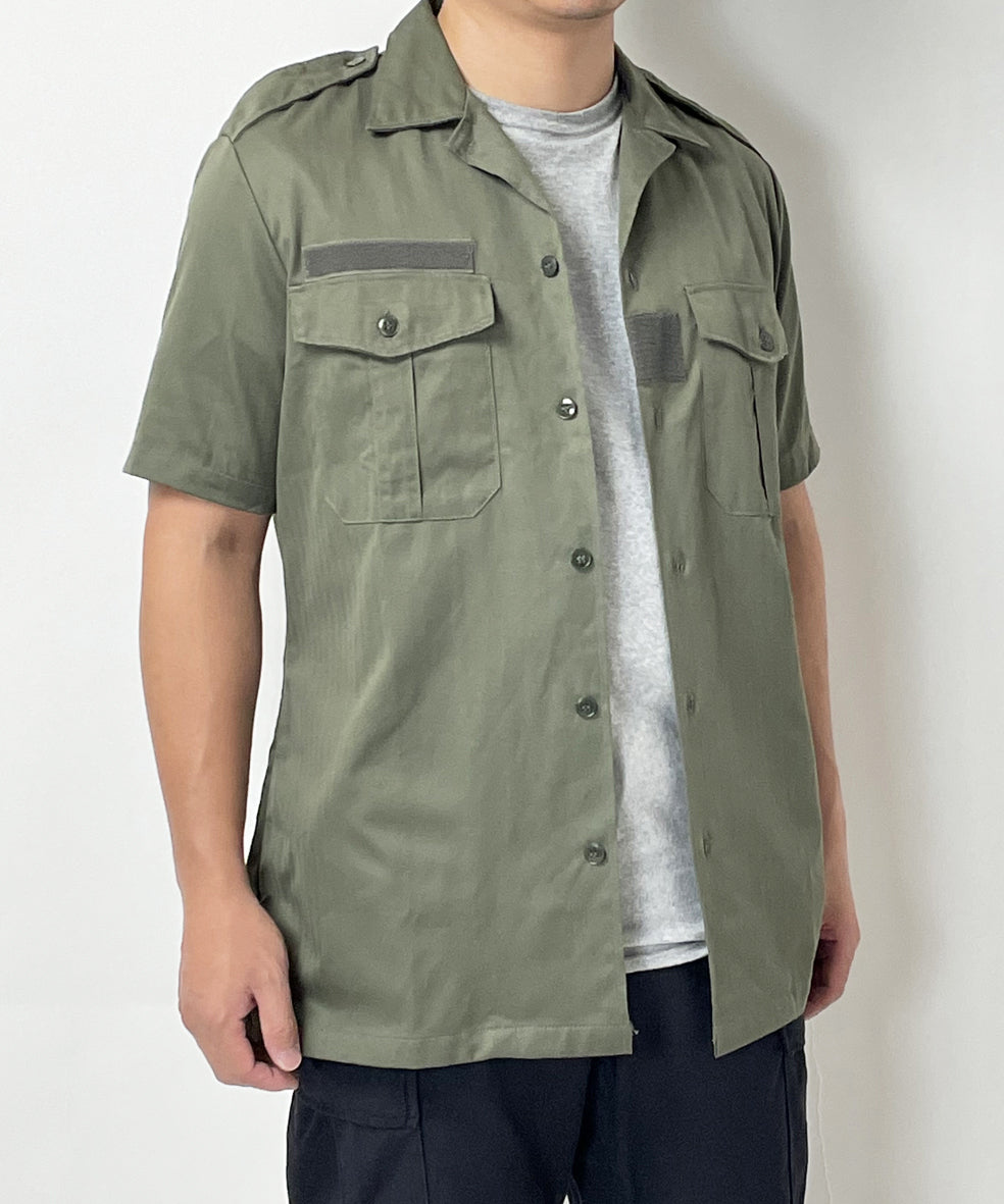 フランス軍 OD HBT 半袖チャドシャツ 新品 F14GN-