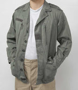 (2/21まで特価)フランス軍Ｆ２．ＯＤ．フィールドジャケット（上質ＵＳＥＤ）Ｆ２１N３=
