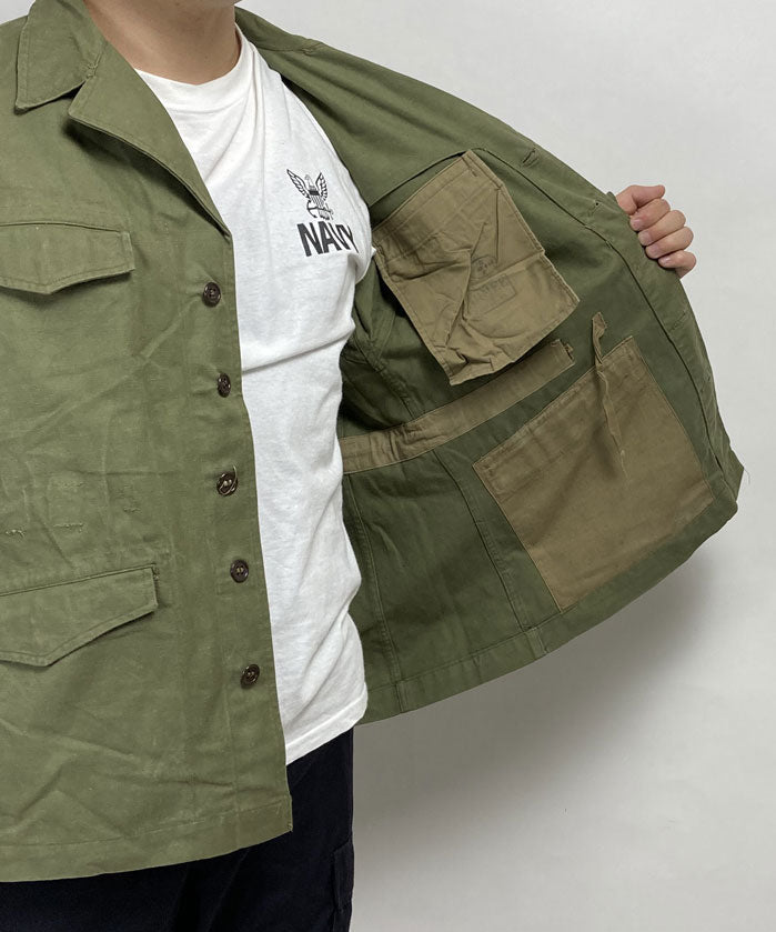 【訳あり】フランス軍 ビンテージ M-47 フィールドジャケット 前期型初期 USED F24VUVD