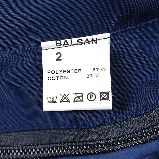 フランス ネイビー BALSON セキュリティーポリス プリーツジャケット 新品 F35N